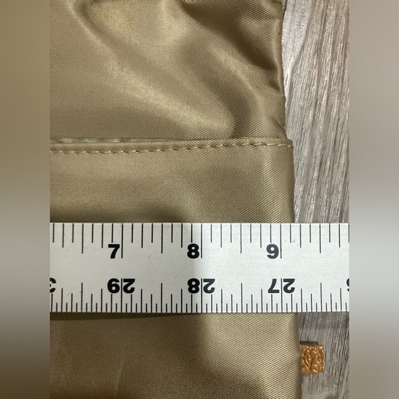 STONE MOUNTAIN PURSE Crossbody Handbag Brown Nylon w/Leather Strap & Accents - Picture 3 of 9